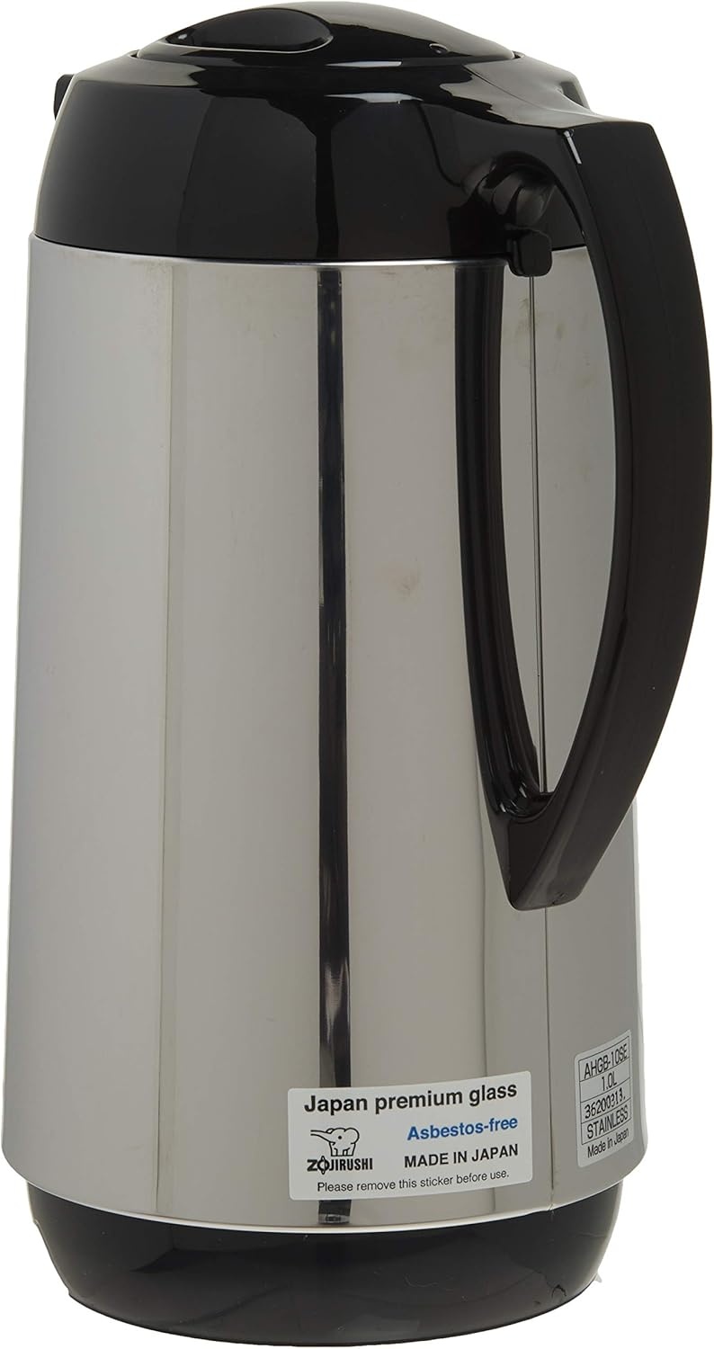 image:imageZojirushi AHGB10SE Thermal Serve Carafe 34 oz 10 liter Polished Stainless Steel Made in JapanPolished Stainless Steel