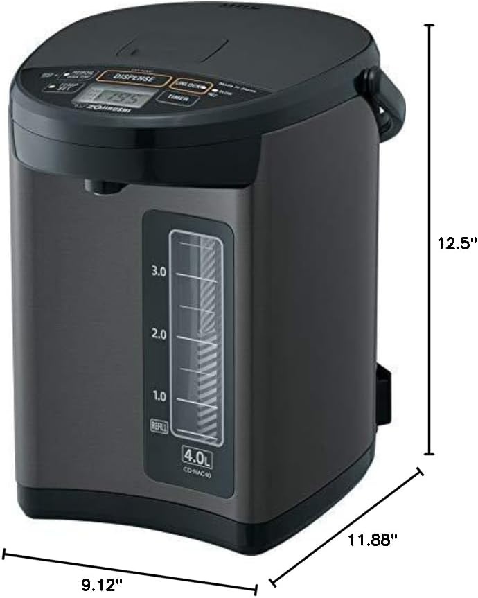 image:imageZojirushi CDNAC50BM Micom Water Boiler and Warmer 5Liter Metallic BlackMetallic Black