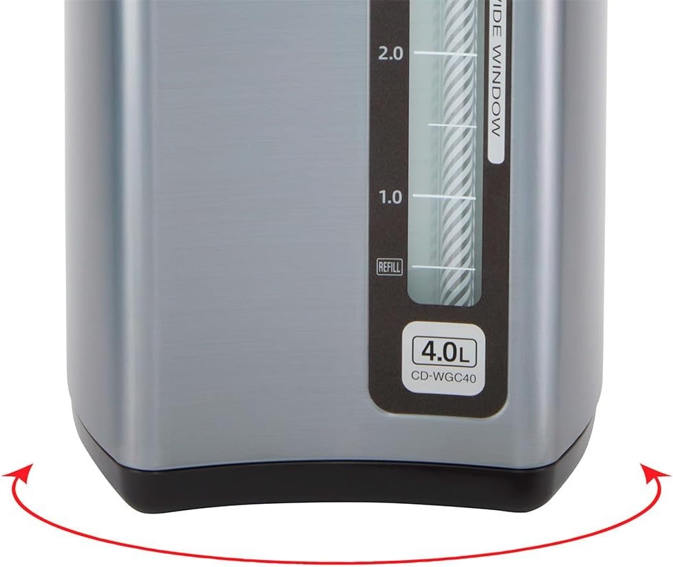 image:imageZojirushi CDWGC40TS Micom Water Boiler amp Warmer 40 Liter Silver Dark Brown PFASfree amp BPAfreeSilver Dark Brown