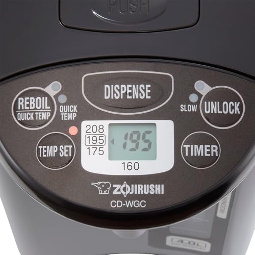 image:imageZojirushi CDWGC40TS Micom Water Boiler amp Warmer 40 Liter Silver Dark Brown PFASfree amp BPAfreeSilver Dark Brown