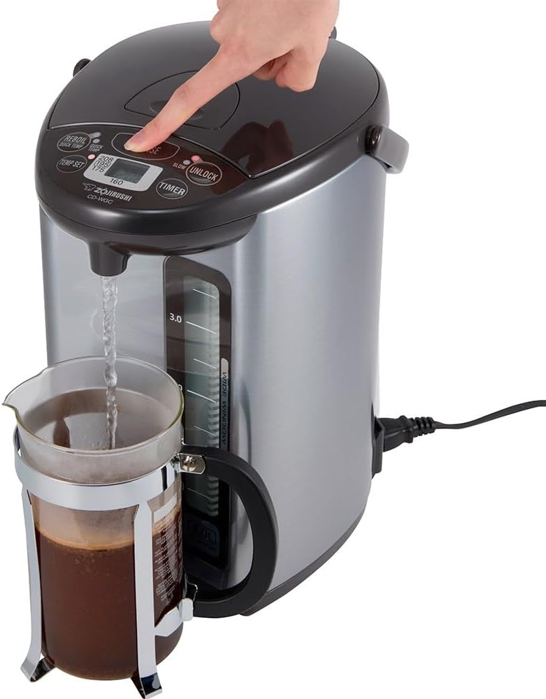 image:imageZojirushi CDWGC40TS Micom Water Boiler amp Warmer 40 Liter Silver Dark Brown PFASfree amp BPAfreeSilver Dark Brown
