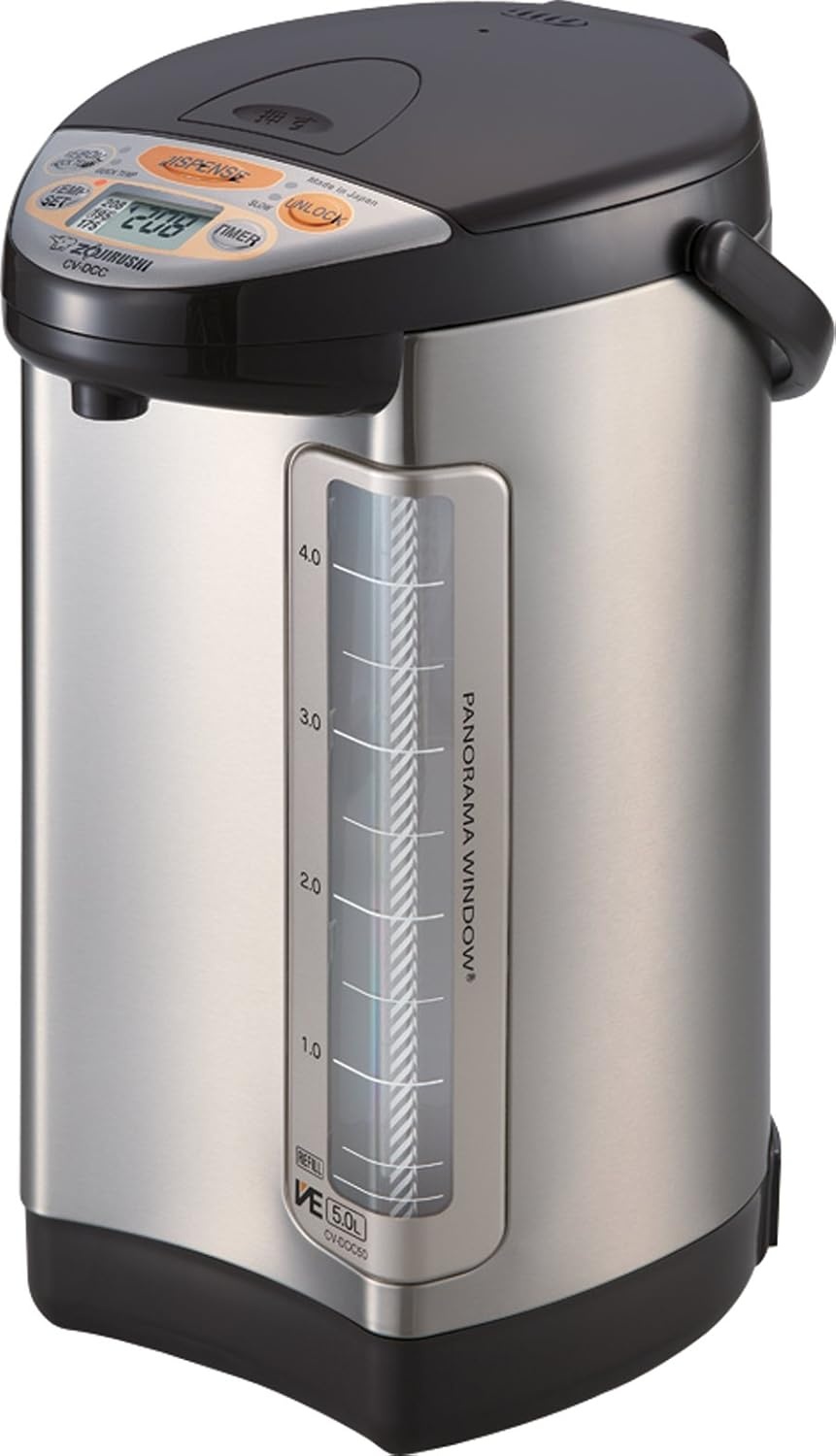 image:imageZojirushi CVDCC50 VE Hybrid Water Boiler amp Warmer 50 Liter 169oz Dark BrownStainless Dark Brown