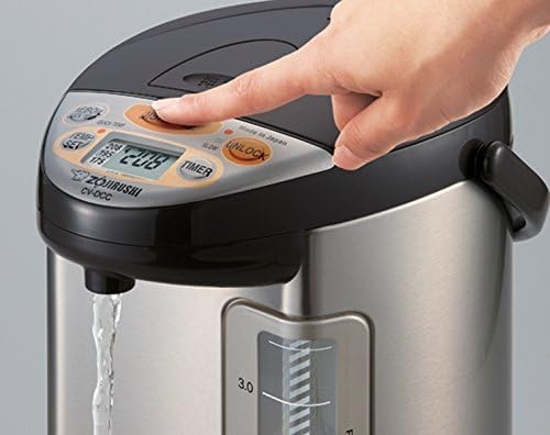 image:imageZojirushi CVDCC50 VE Hybrid Water Boiler amp Warmer 50 Liter 169oz Dark BrownStainless Dark Brown