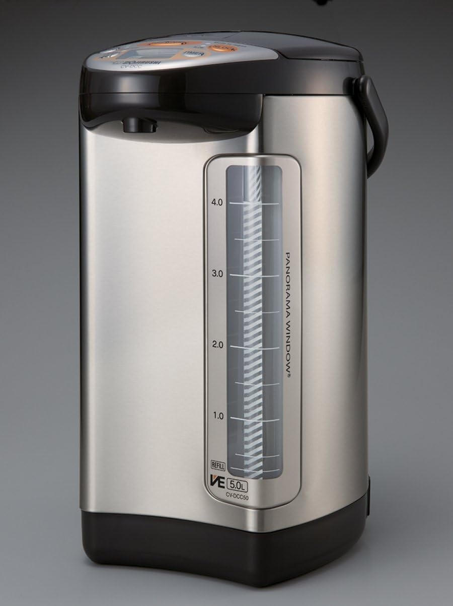 image:imageZojirushi CVDCC50 VE Hybrid Water Boiler amp Warmer 50 Liter 169oz Dark BrownStainless Dark Brown