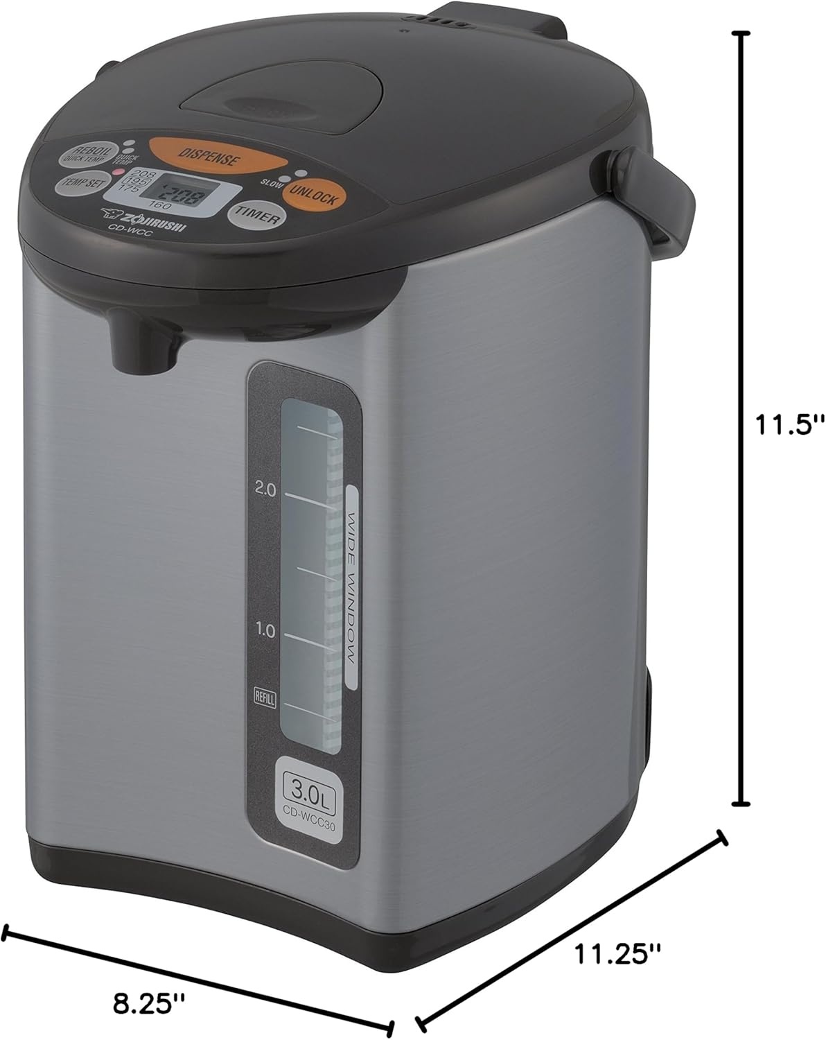 image:imageZojirushi Micom Water Boiler and Warmer 135 oz 4L Silver32 Quarts