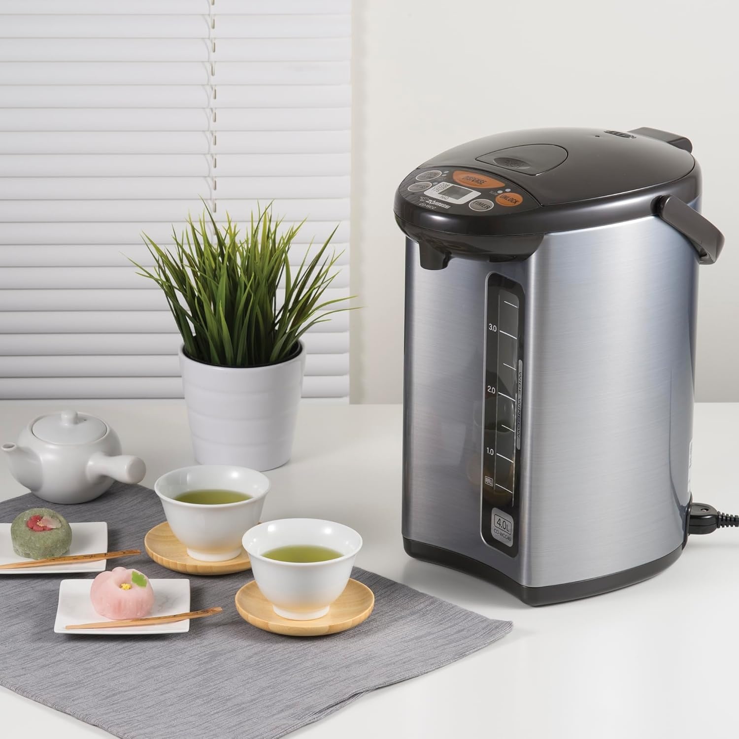 image:imageZojirushi Micom Water Boiler and Warmer 135 oz 4L Silver42 Quarts