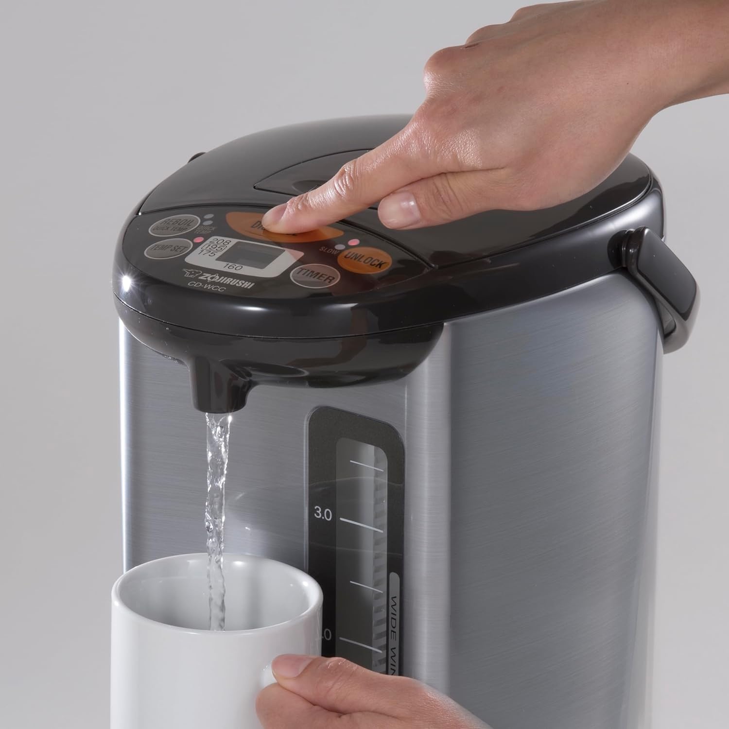 image:imageZojirushi Micom Water Boiler and Warmer 135 oz 4L Silver42 Quarts