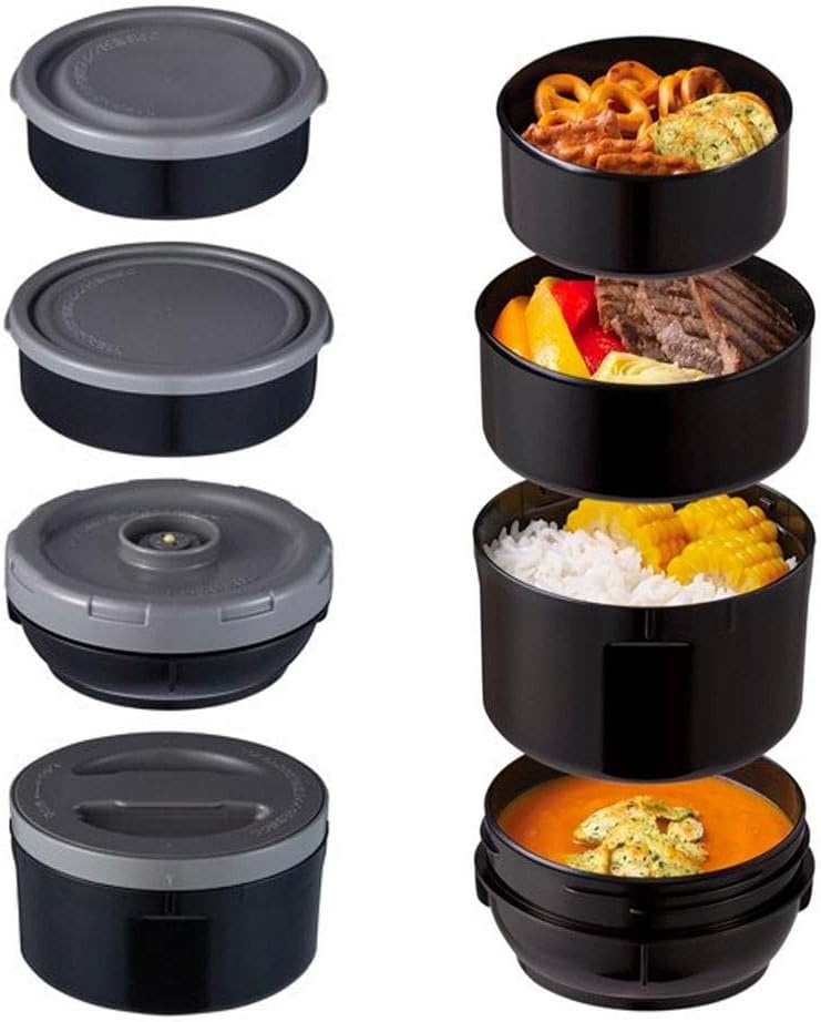 image:imageZojirushi SLJBE14BZ Mr Bento Stainless Lunch Jar 41 Oz Carbon BlackStainless