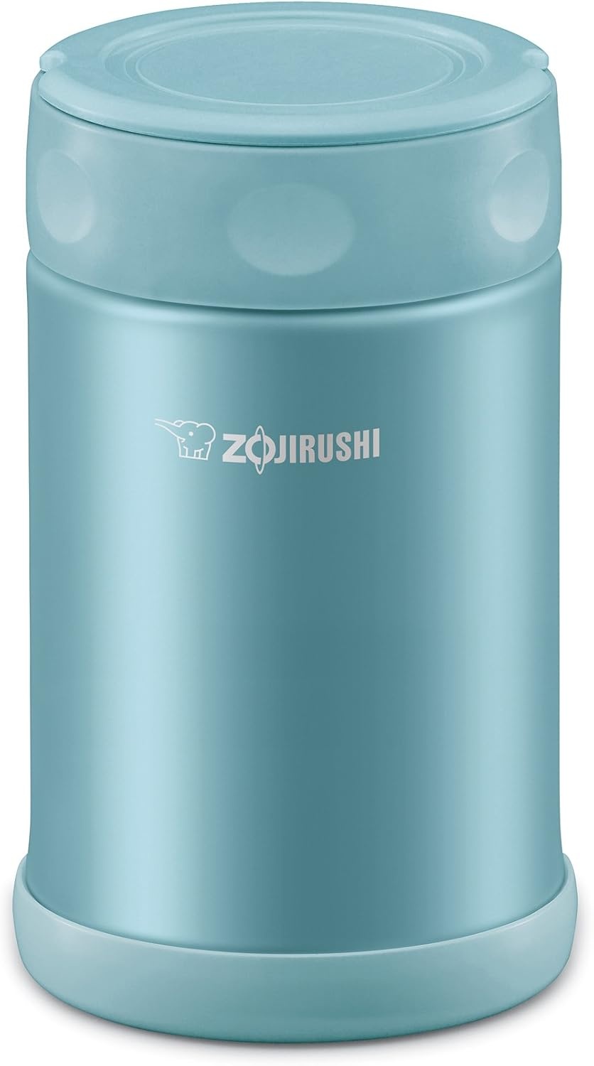 image:imageZojirushi Steel Food Jar 25Ounce BlackStainlessAqua