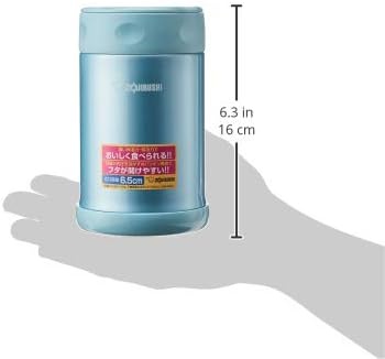 image:imageZojirushi Steel Food Jar 25Ounce BlackStainlessAqua
