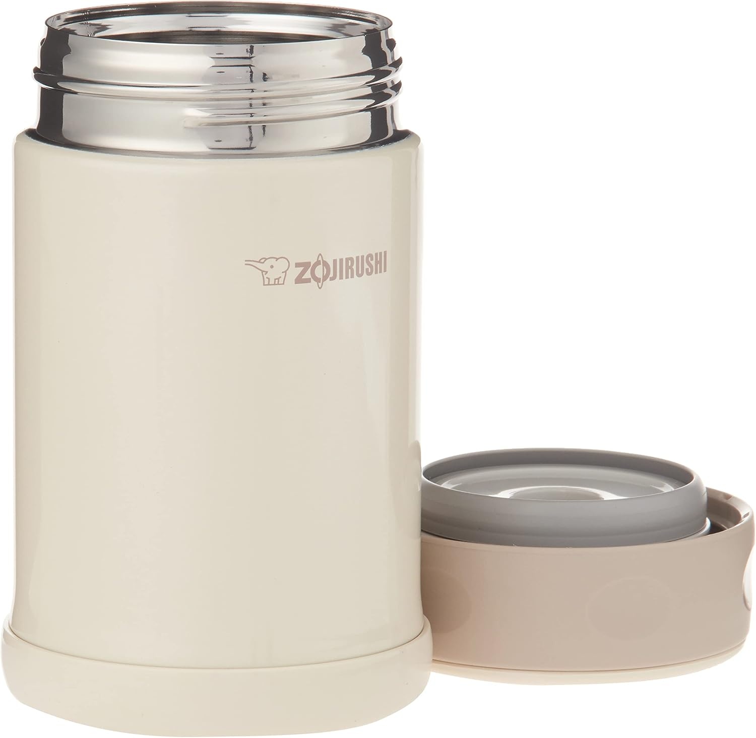 image:imageZojirushi Steel Food Jar 25Ounce BlackStainlessCream