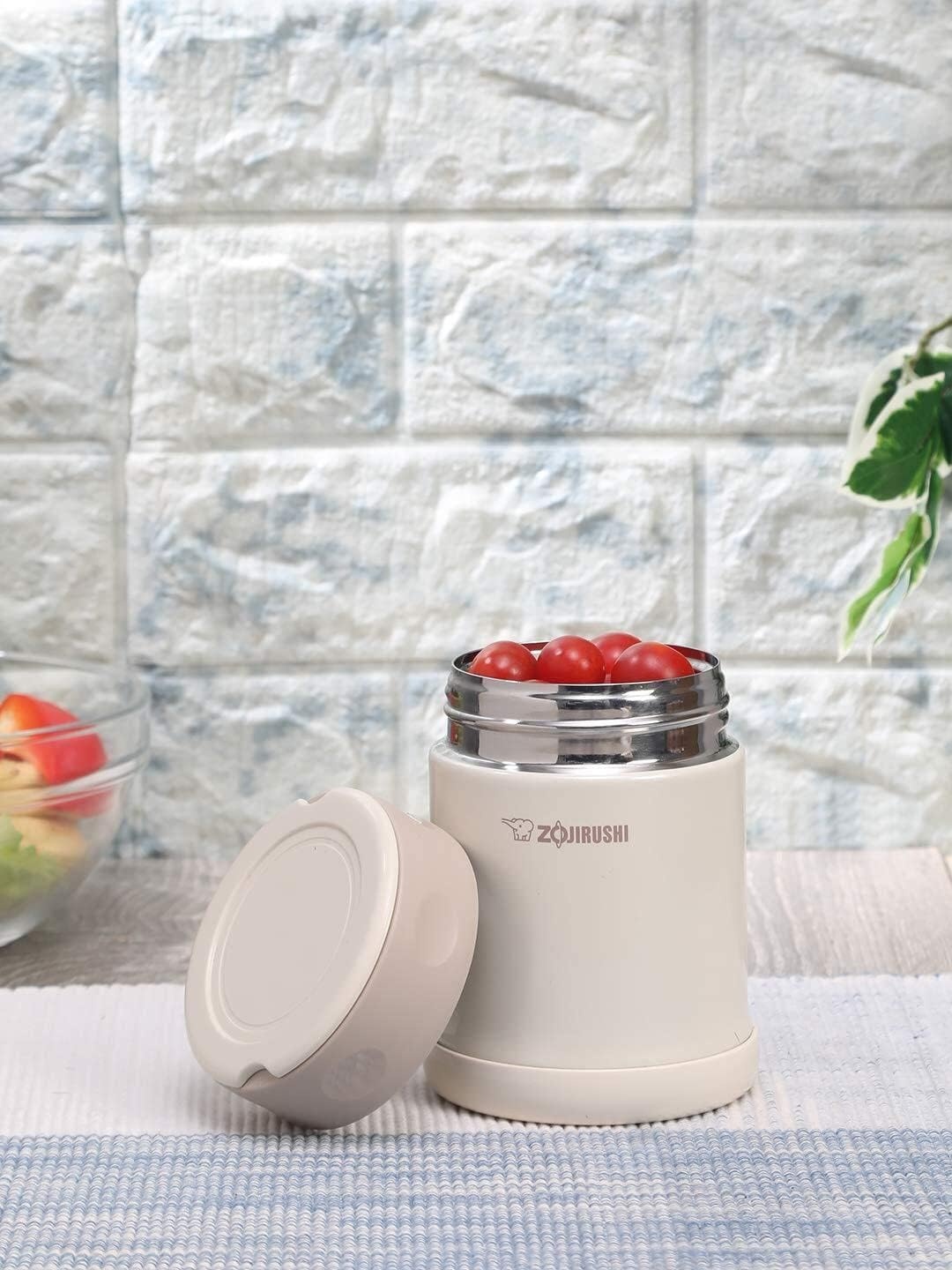 image:imageZojirushi Steel Food Jar 25Ounce BlackStainlessCream