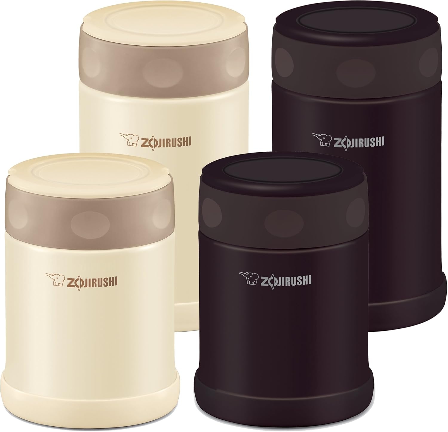 image:imageZojirushi Steel Food Jar 25Ounce BlackStainlessCream