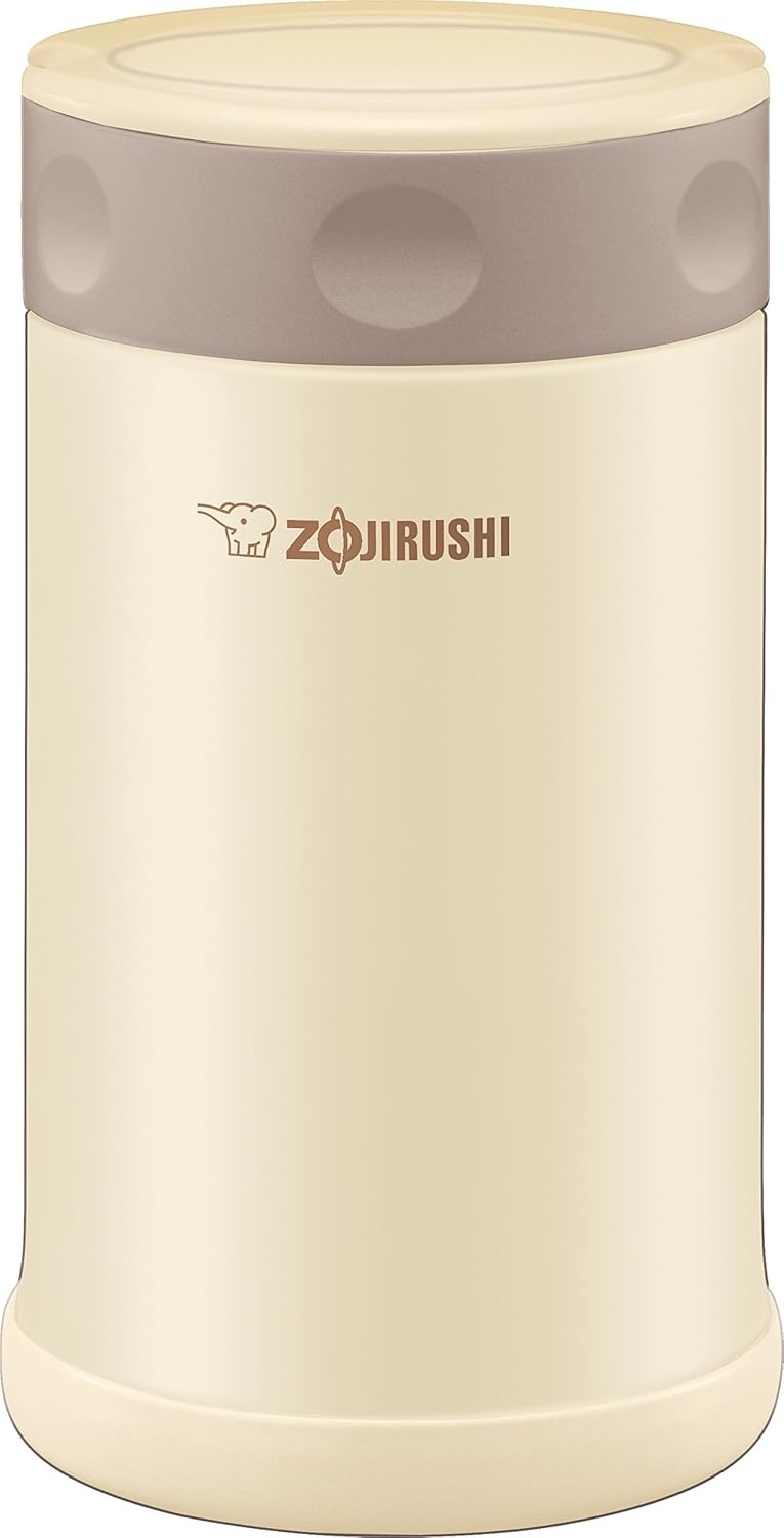 image:imageZojirushi Steel Food Jar 25Ounce BlackStainlessCream
