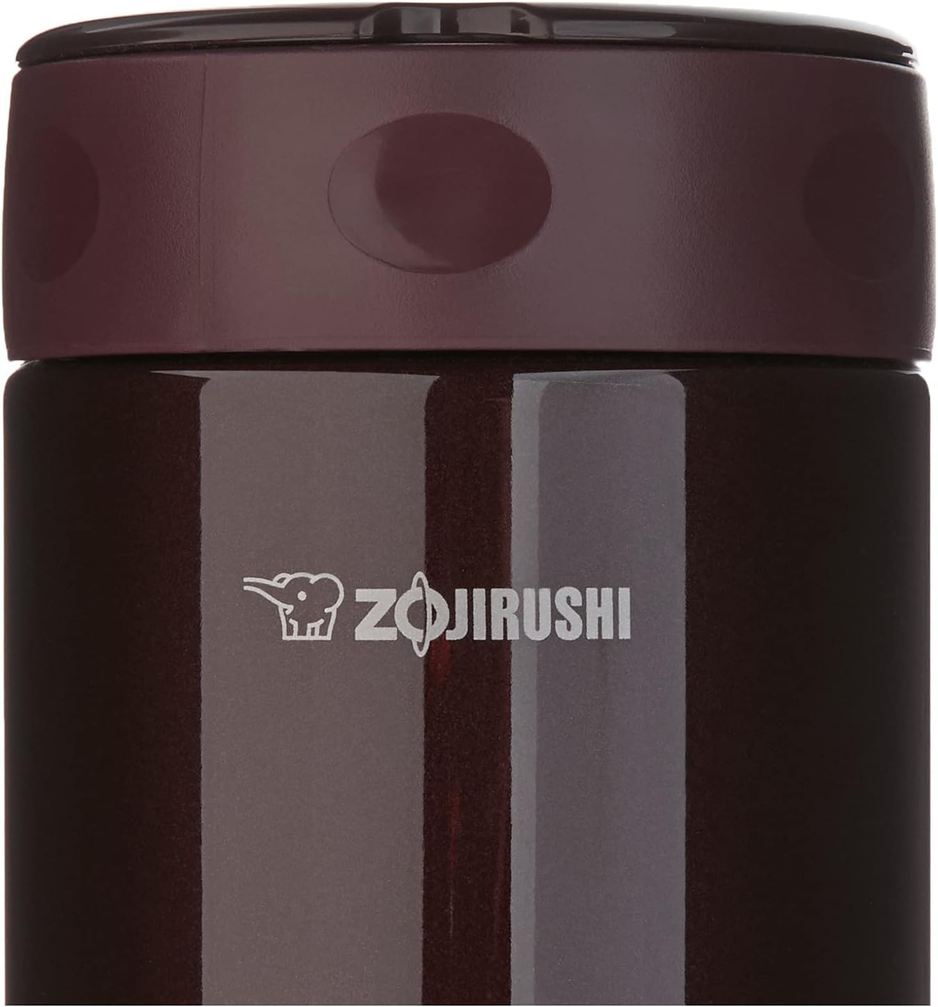 image:imageZojirushi Steel Food Jar 25Ounce BlackStainlessDark Brown
