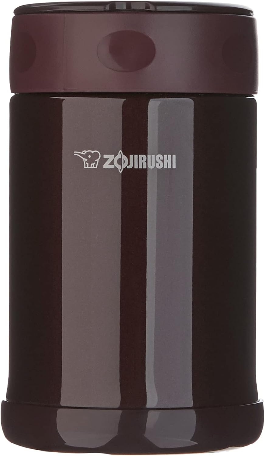 image:imageZojirushi Steel Food Jar 25Ounce BlackStainlessDark Brown