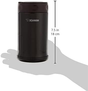 image:imageZojirushi Steel Food Jar 25Ounce BlackStainlessDark Brown