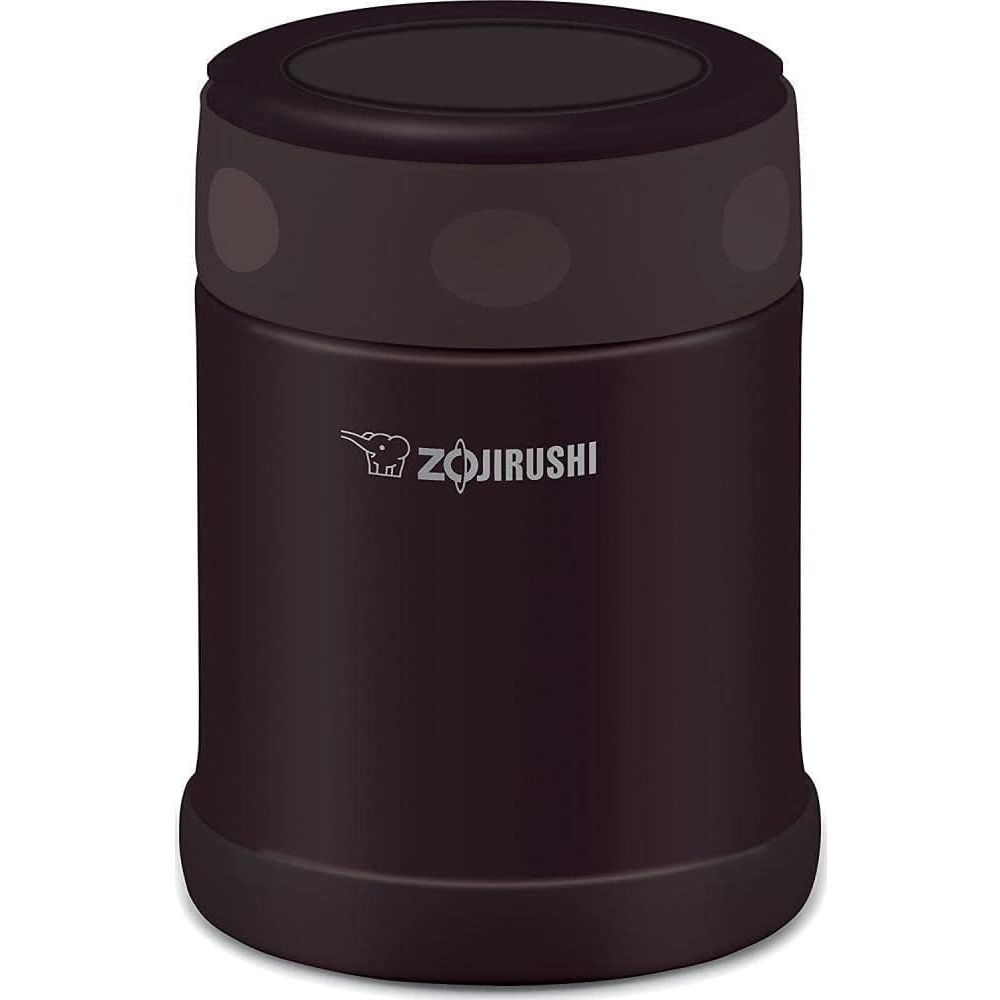 image:imageZojirushi Steel Food Jar 25Ounce BlackStainlessDark Brown