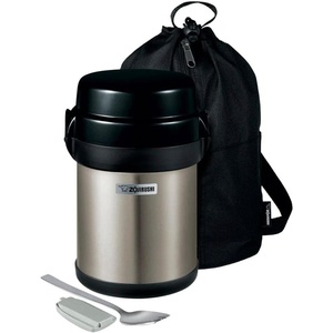 image:imageZojirushi SLJBE14BZ Mr Bento Stainless Lunch Jar 41 Oz Carbon BlackStainless