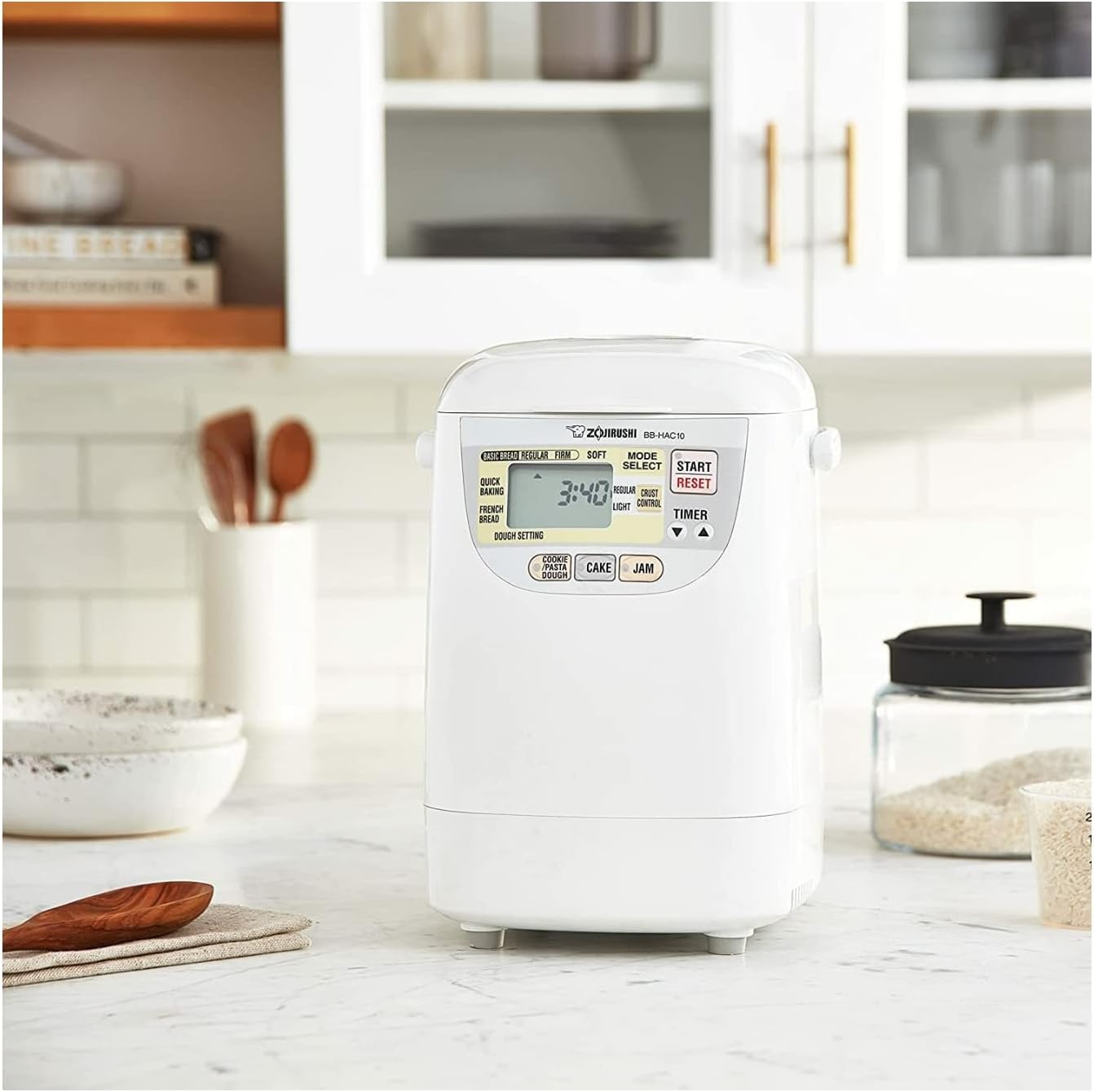 image:imageZojirushi BBHAC10 Home Bakery 1PoundLoaf Programmable Mini Breadmaker White