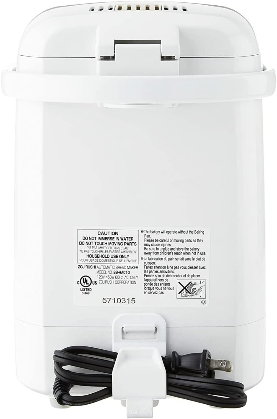 image:imageZojirushi BBHAC10 Home Bakery 1PoundLoaf Programmable Mini Breadmaker White