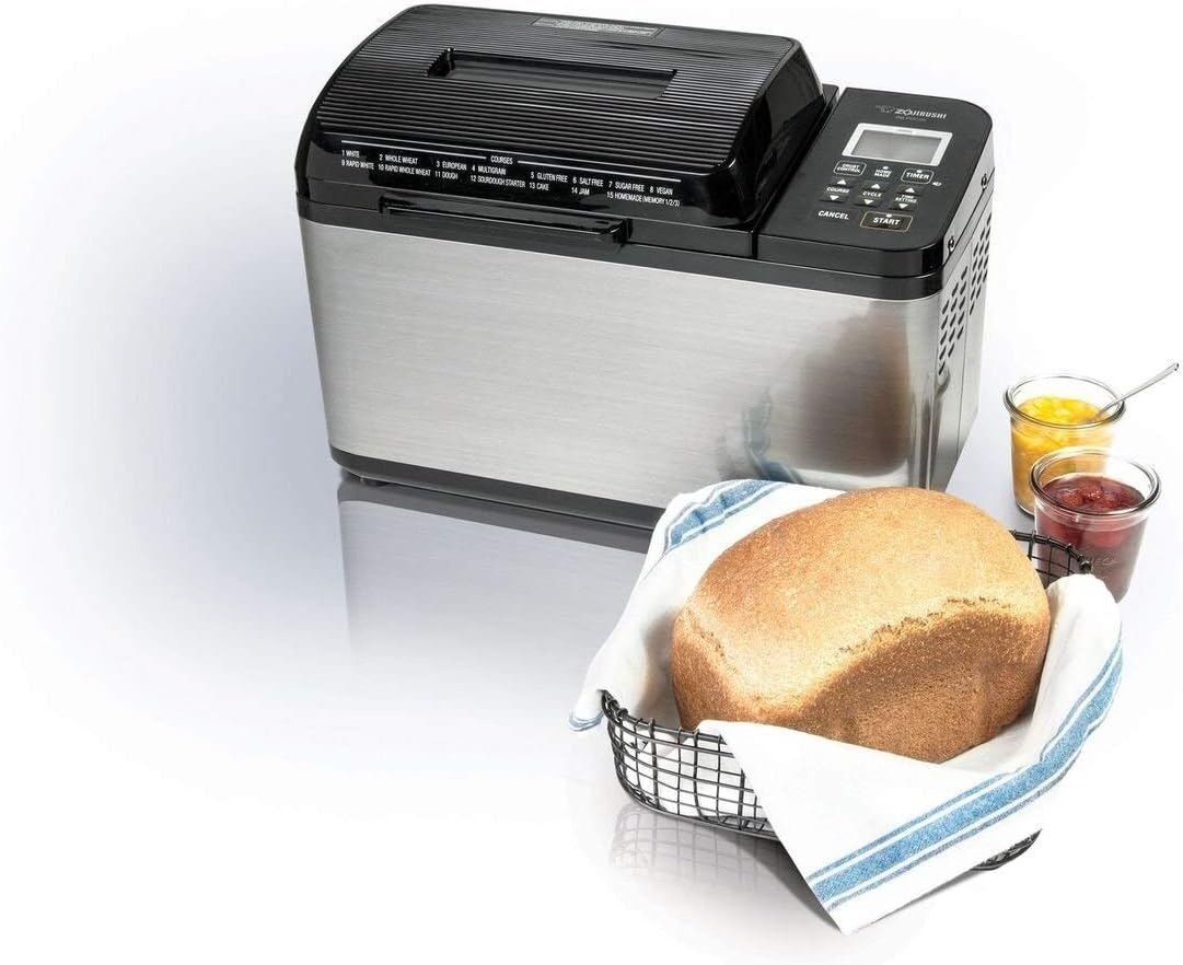 image:imageZojirushi BBPDC20BA Home Bakery Virtuoso Plus Breadmaker 2 lb loaf of breadBreadmaker