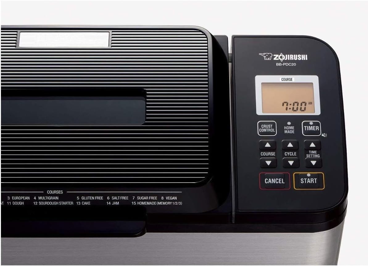 image:imageZojirushi BBPDC20BA Home Bakery Virtuoso Plus Breadmaker 2 lb loaf of breadBreadmaker