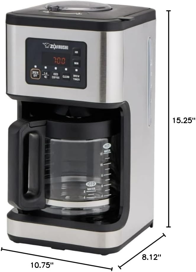 image:imageZojirushi Dome Brew Classic Coffee Maker Stainless BlackProgramable