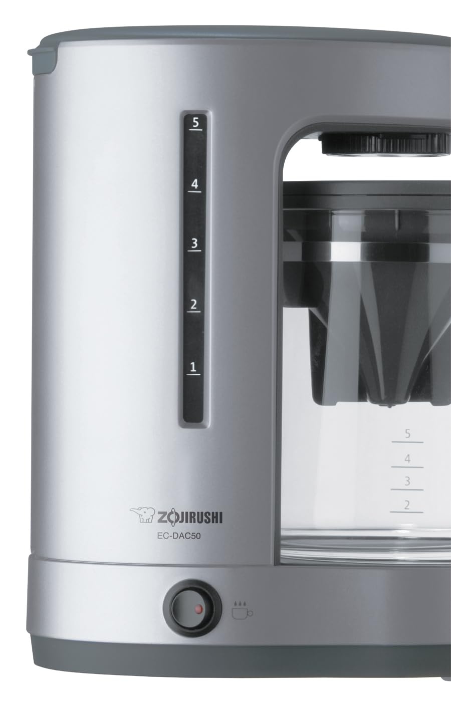 image:imageZojirushi ECDAC50RA ZUTTO Coffee Maker 5 Cups Red PFASfreeSilver