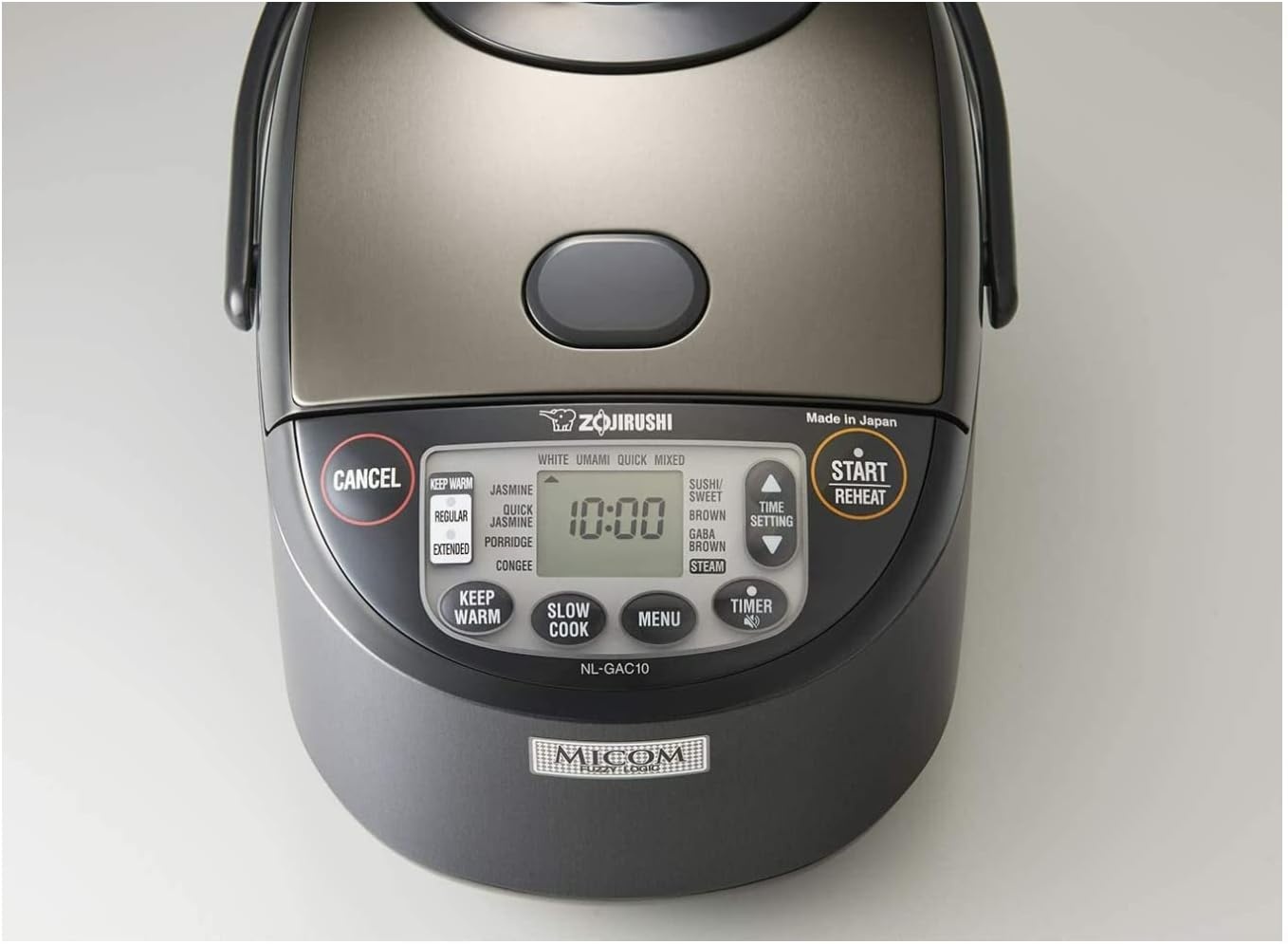 image:imageZojirushi NLGAC10BM 55 Cup Uncooked Umami Micom Rice Cooker and Warmer Metallic Black55Cup