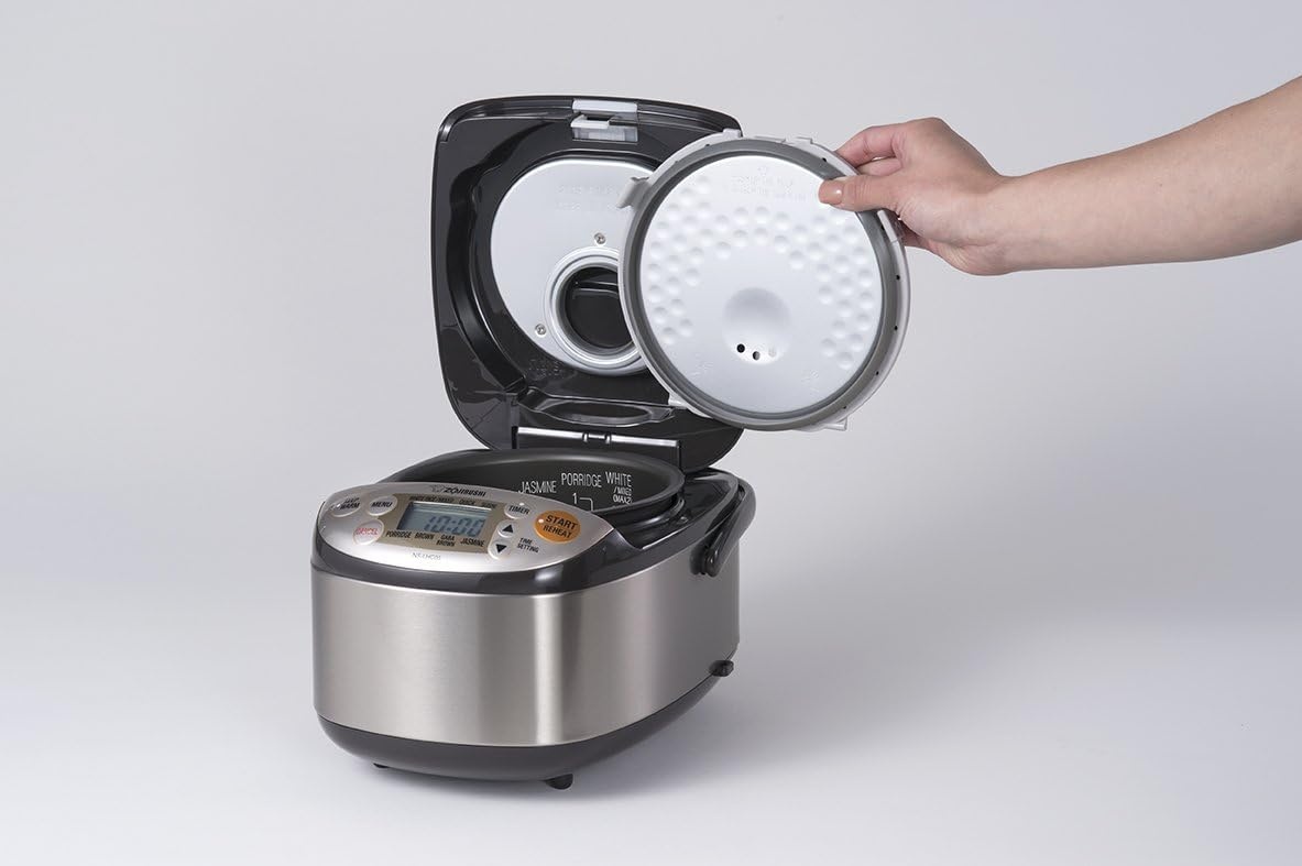 image:imageZojirushi NSLHC05 Micom Rice Cooker amp Warmer Stainless Dark Brown 3 Cups Uncooked