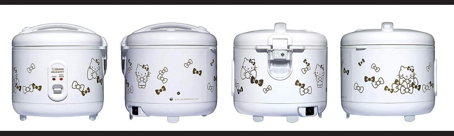 image:imageZojirushi NSRPC10FJ Rice Cooker and Warmer 10Liter TulipHello Kitty White