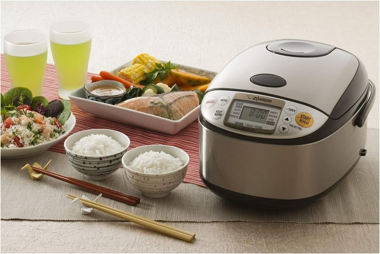image:imageZojirushi NSTSC10 512Cup Uncooked Micom Rice Cooker and Warmer 10Liter55 cups