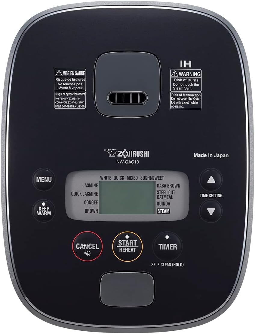 image:imageZojirushi NWQAC10 55Cup Capacity FlatTop Induction Cooker and Warmer with Custom Cooking Pan Double NonStick Coating for Easy CleanUp Black925 x 1225 x 788
