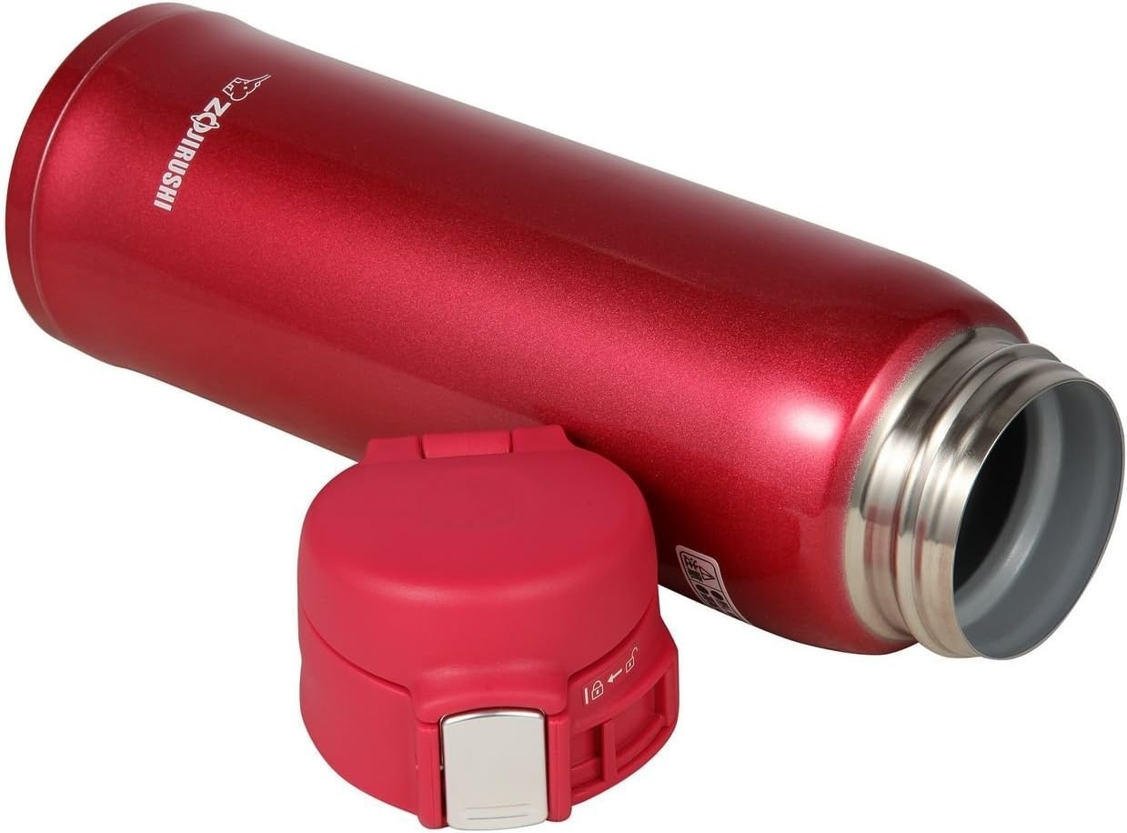 image:imageZojirushi SMSA36PB Stainless Steel Mug 12Ounce Pearl PinkClear Red