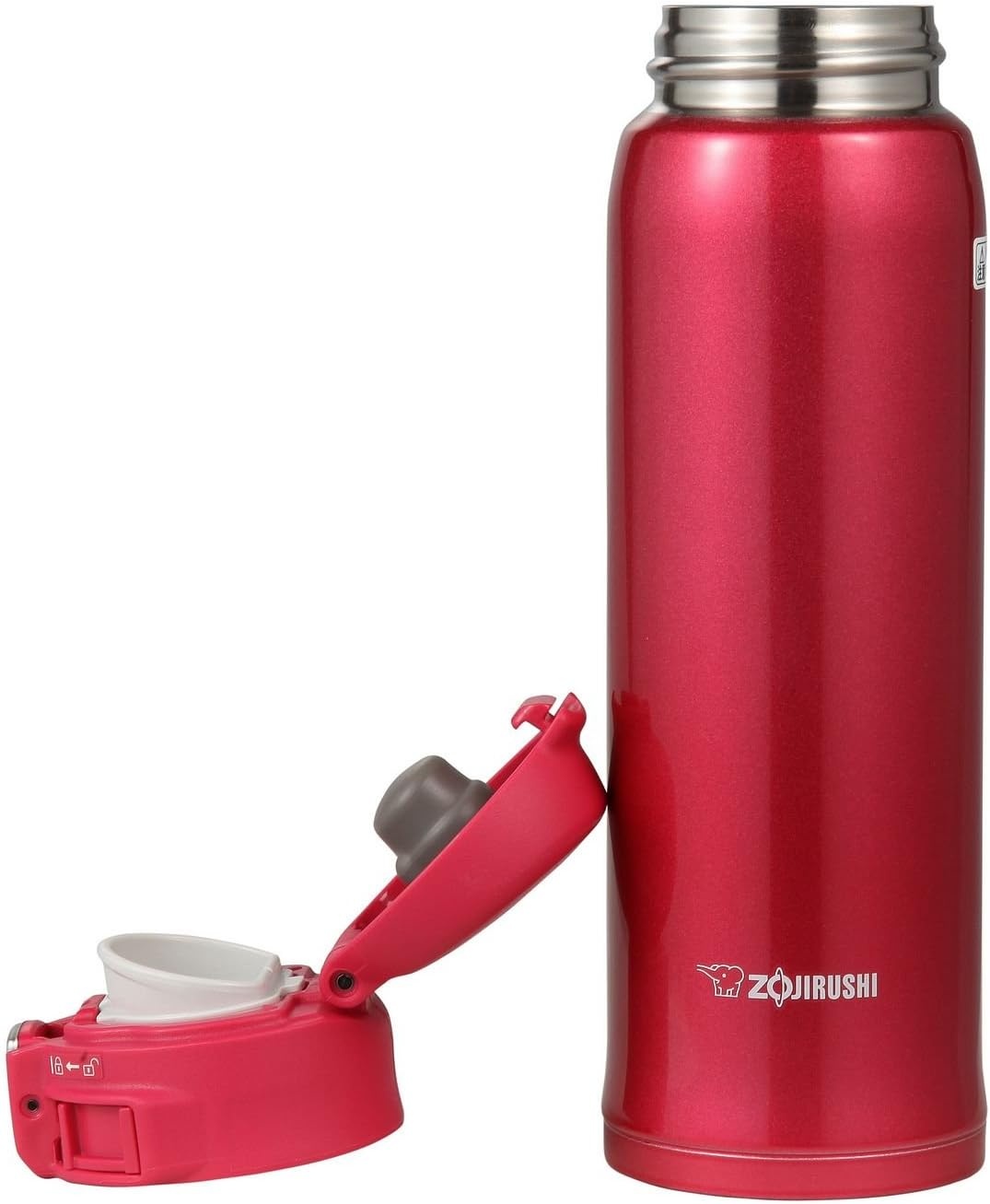 image:imageZojirushi SMSA36PB Stainless Steel Mug 12Ounce Pearl PinkClear Red
