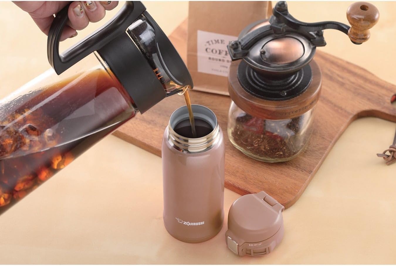 image:imageZojirushi SMSA36PB Stainless Steel Mug 12Ounce Pearl PinkMatte Gold