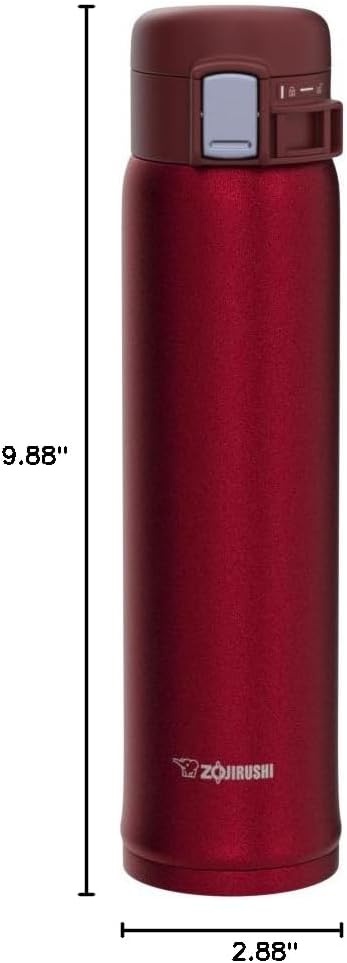 image:imageZojirushi SMSA36PB Stainless Steel Mug 12Ounce Pearl PinkNew Clear Red