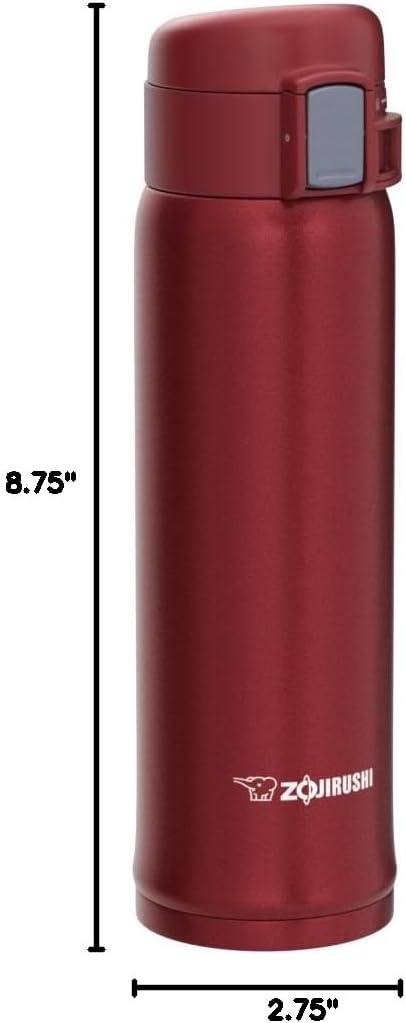 image:imageZojirushi SMSA36PB Stainless Steel Mug 12Ounce Pearl PinkNew Clear Red