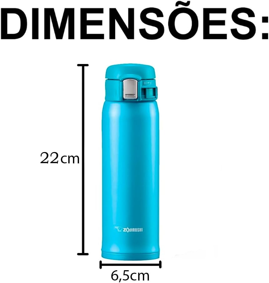 image:imageZojirushi SMSA36PB Stainless Steel Mug 12Ounce Pearl PinkTurquoise Blue