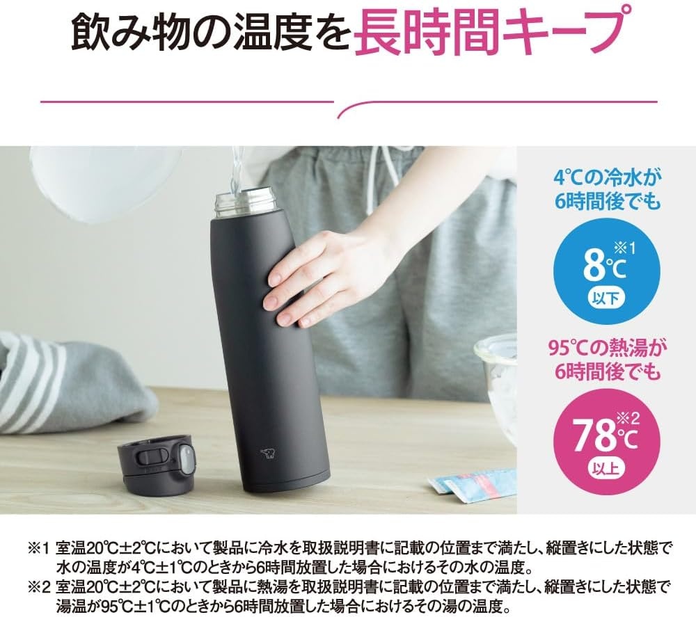 image:imageZojirushi SMVA60XA Vacuum Bottle 20 Ounce StainlessMatte Gray
