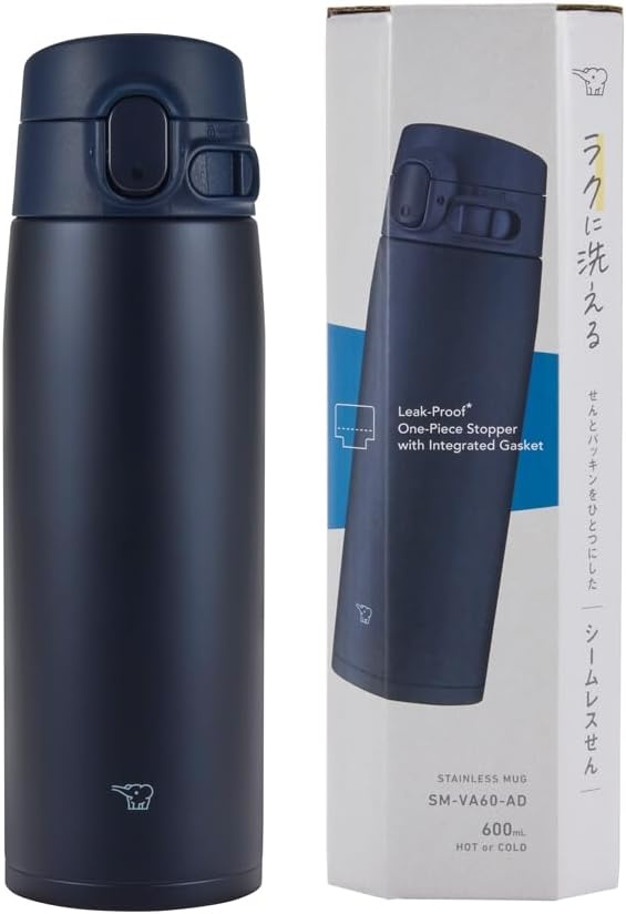 image:imageZojirushi SMVA60XA Vacuum Bottle 20 Ounce StainlessNavy Blue