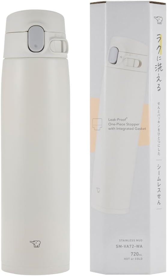 image:imageZojirushi SMVA60XA Vacuum Bottle 20 Ounce StainlessWhite