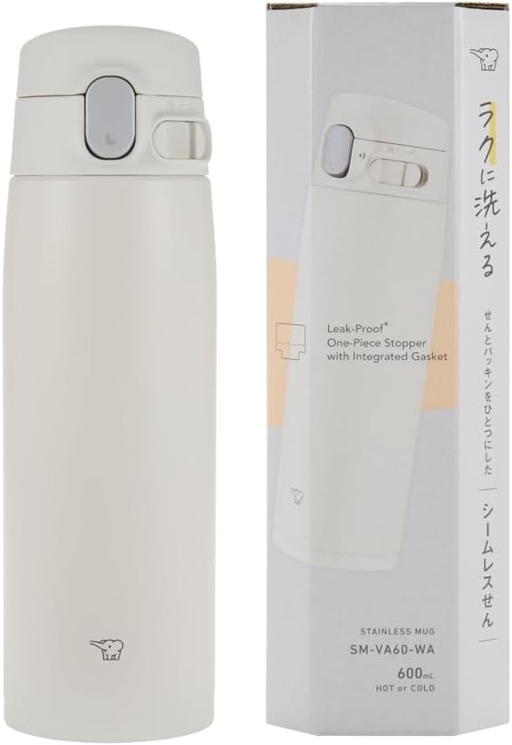 image:imageZojirushi SMVA60XA Vacuum Bottle 20 Ounce StainlessWhite