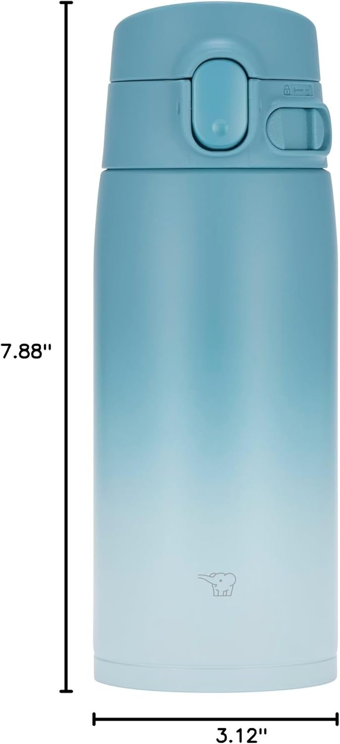 image:imageZojirushi SMVH95XZ GoCafe Insulated Stainless Steel Mug 32Ounce 95 liter PFASfree amp BPAfreeAqua Asagi