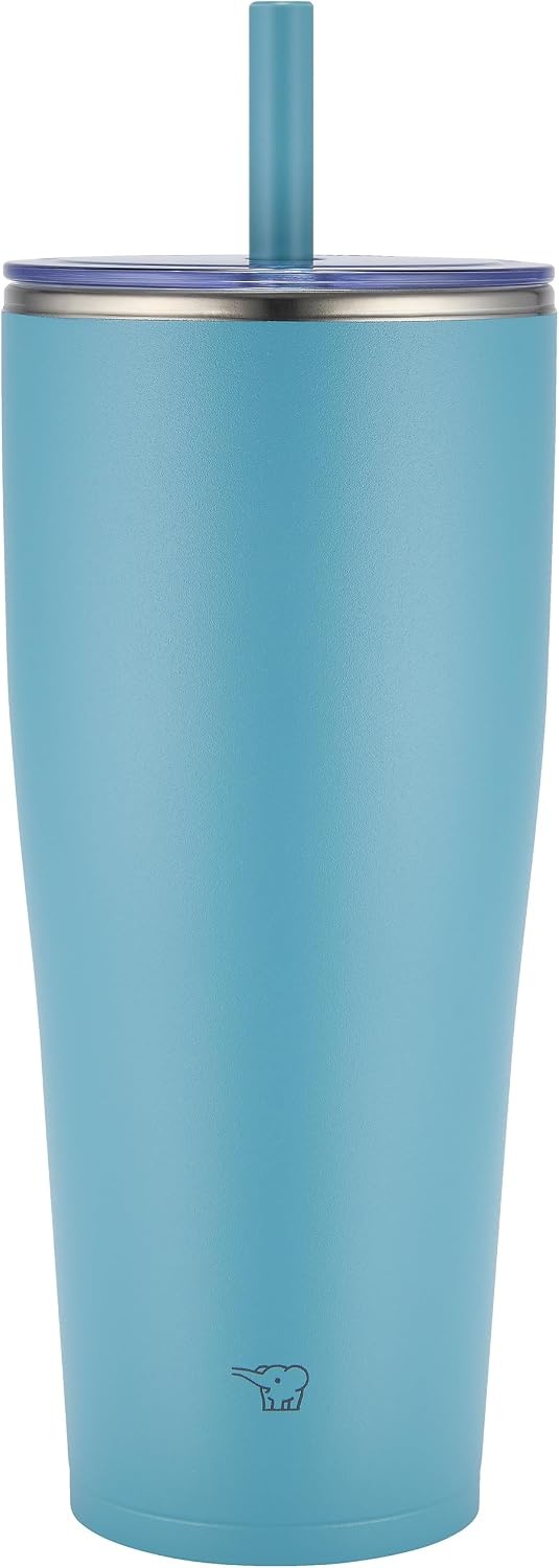 image:imageZojirushi SXHA89HVM Stainless Tumbler with Straw 30 ounces Mauve PurpleAqua Green