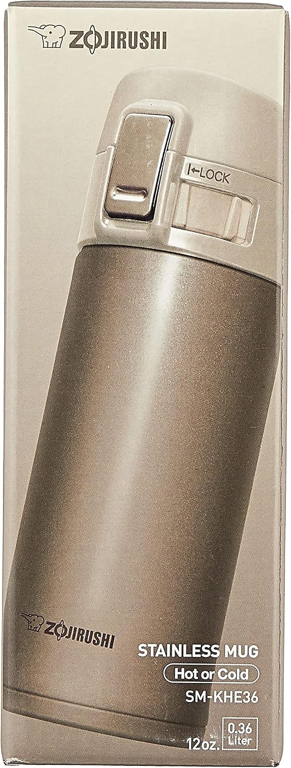 image:imageZojirushi Stainless Steel Mug 12Ounce Smoky BlueChampagne Gold