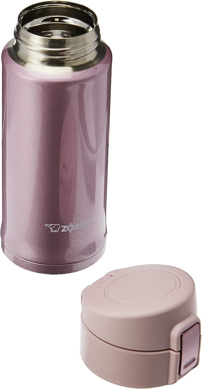 image:imageZojirushi Stainless Steel Mug 12Ounce Smoky BlueLavendar Pink