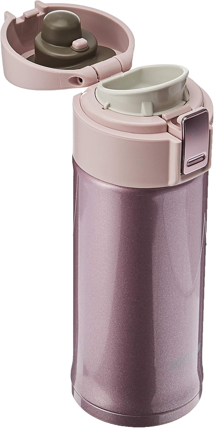 image:imageZojirushi Stainless Steel Mug 12Ounce Smoky BlueLavendar Pink