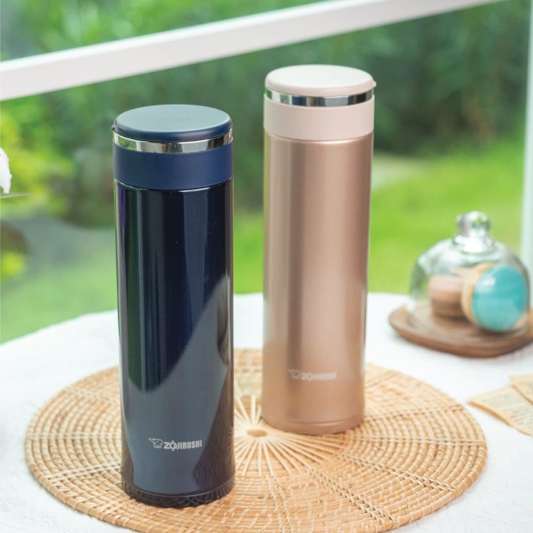 image:imageZojirushi Stainless Steel Travel Mug with Tea Leaf Filter 16Ounce046Liter Deep BlueDeep Blue
